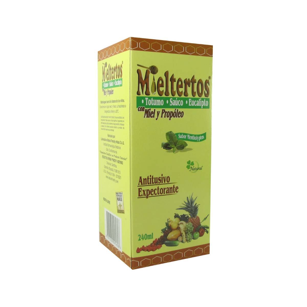 8 Mieltertos Jarabe Frasco X 240 Ml - Imagen 1