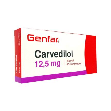 Carvedilol 12.5 Mg Genfar Blíster X 10 Tabletas