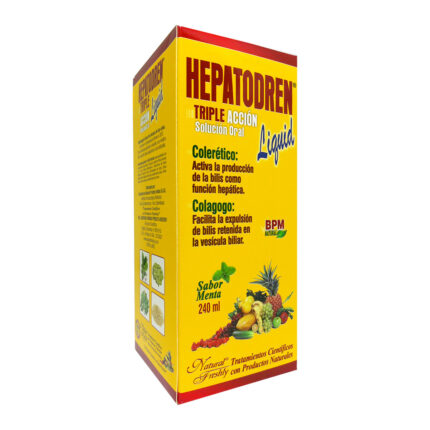 Hepatodren Triple Acción Menta Solución Oral Frasco X 240 Ml