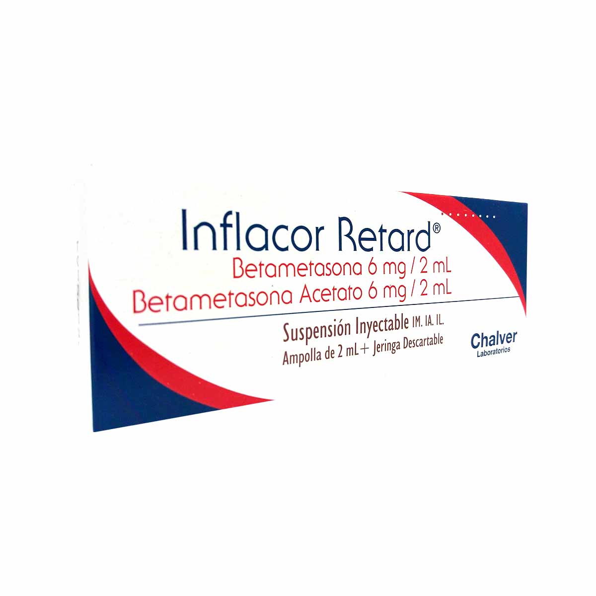Inflacor Retard Betamesatona Ampolla 2 Ml Inflacor Retard 6 Mg / 6 Mg Ampola X 2 Ml - Imagen 1