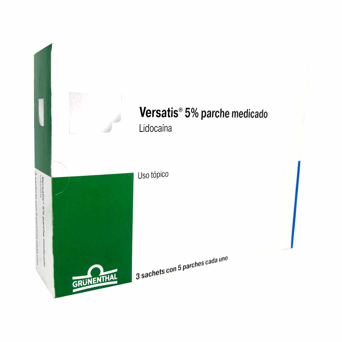 Versatis 5 parche medicado LidocainaParche Versatis Parche 5% Caja X 5 Parches - Imagen 1